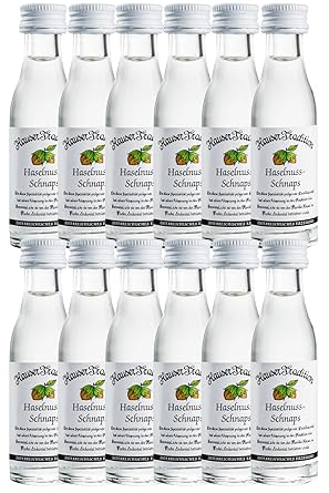 Hauser Tradition Haselnuss Schnaps 12 X 0 02 Liter Miniatur