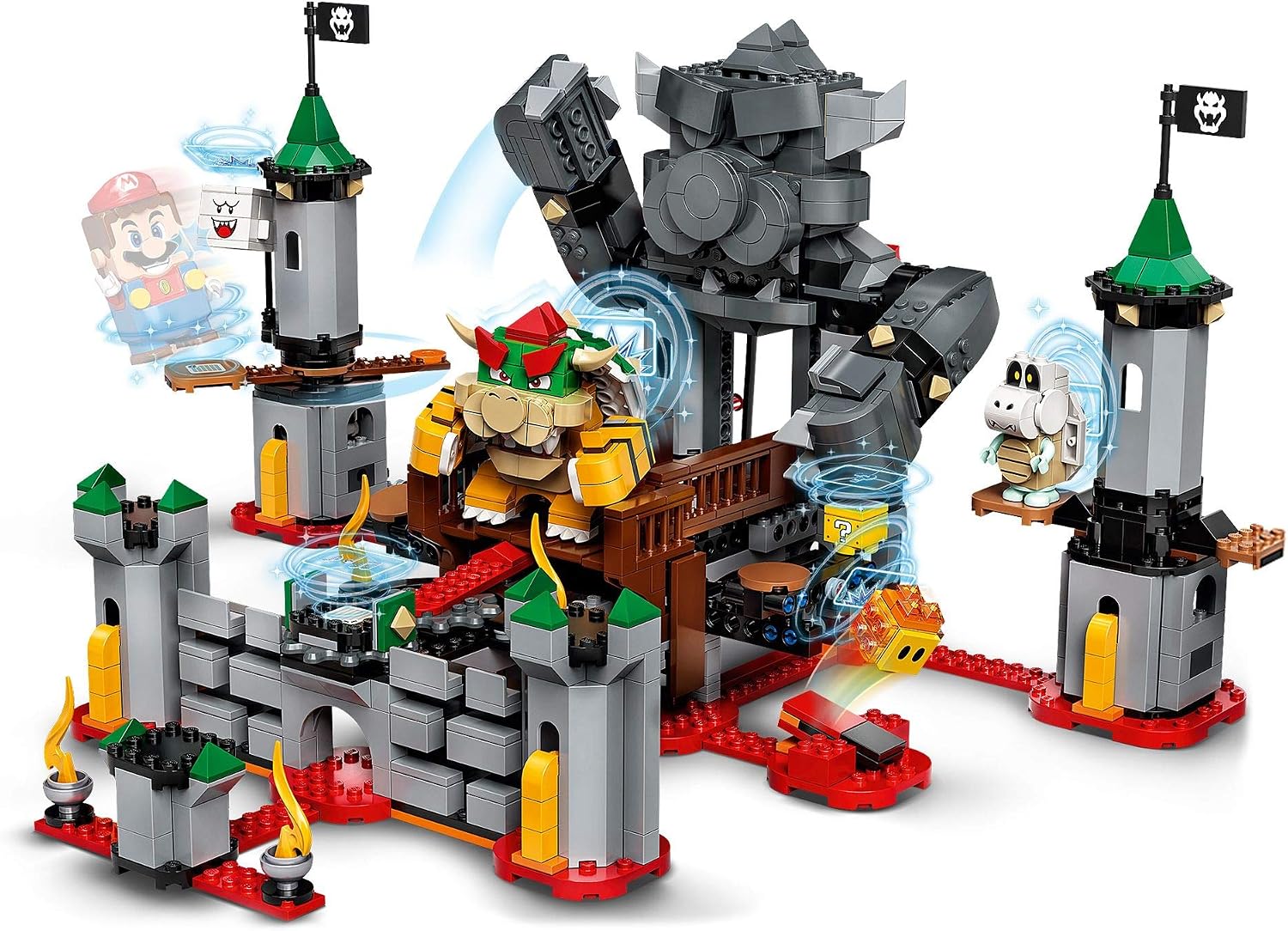 LEGO 71369 Super Mario Bowser’s Castle Boss Battle Expansion Set Buildable Game, Multicolor, standard size - Image 4