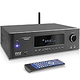 1000W Bluetooth Home Theater Receiver - 5.2-Ch Surround Sound Stereo Amplifier System with 4K Ultra HD, 3D Video & Blu-Ray Vi