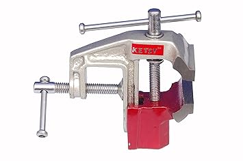 KETSY 781 Red Iron Cast Baby Vice - 70 mm