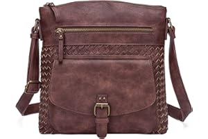 KouLi Buir Crossbody Purses for Women - PU Leather Shoulder Handbags Sling Bag Crossboby Bags Medium Multi Pockets