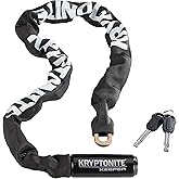 Kryptonite Keeper 785 Bike Chain Lock, 2.8 ft Heavy Duty Anti-Theft Lock | 7mm Manganese Steel Links, 85cm Length, Disc-Style Cylinder, Nylon Sleeve for Motorcycle, Scooter, Gate, Fence