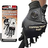 XEIRPRO Copper Tech Skeleton Golf Gloves Men Right Handed Golfer or Left Handed Golfer (2nd Gen) | Copper Compression Joint Support with Tacky Grip | Flexible & Comfortable Fit with Premium Leather