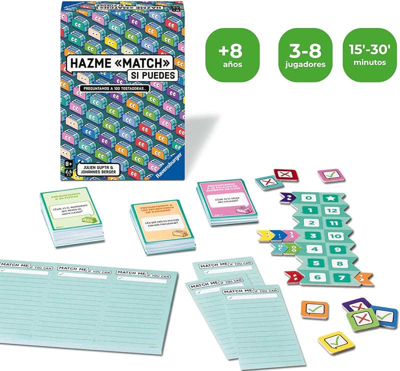 : combíname si Puedes | Juegos de Mesa de 8 años o más | De 3 a 8 Jugadores | Regala a un niño de 8 años | Juegos de Mesa para Adultos | De 15 a 30 Minutos | Ideas de Regalos