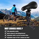 GRTLPOK Kids Bike Seat Front Mounted for Mountain Bikes 2-5 yrs Seat & Handle view 6