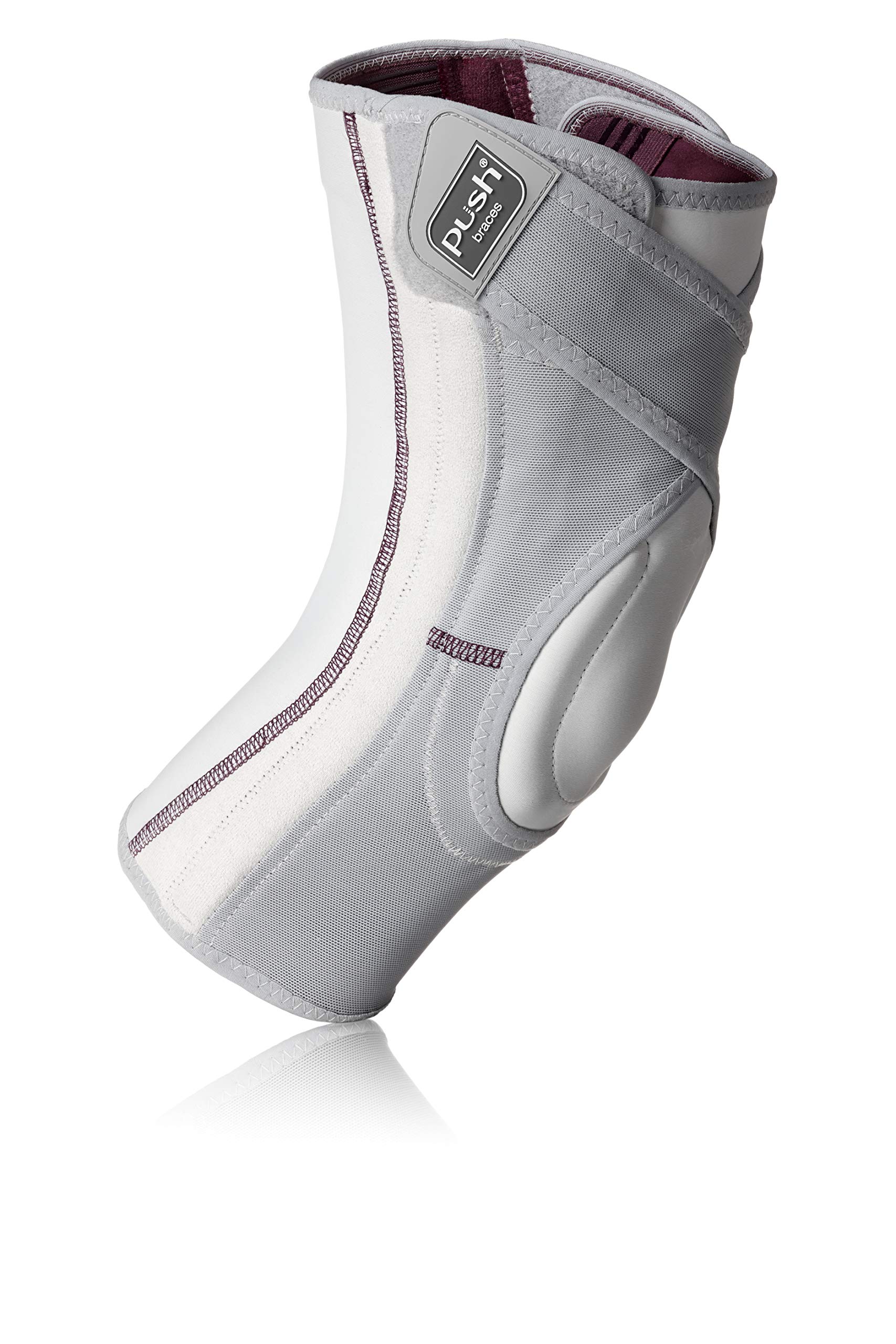 PUSH Knee Brace - Knee Support for Arthritis, Joint Pain Relief, Chronic aches, Knee Injuries, Runners Knee – for Daily Wear, Recovery - Adjustable Compression - Size 5