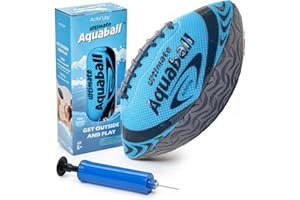 Activ Life Water Football for Pool, Beach, Outdoor, 9.5-inch Waterproof Pool Toys for Kids, Heavy-Duty Water Ball, Double Lacing for Easy Grip, Lake Toys for Sports & Family Games