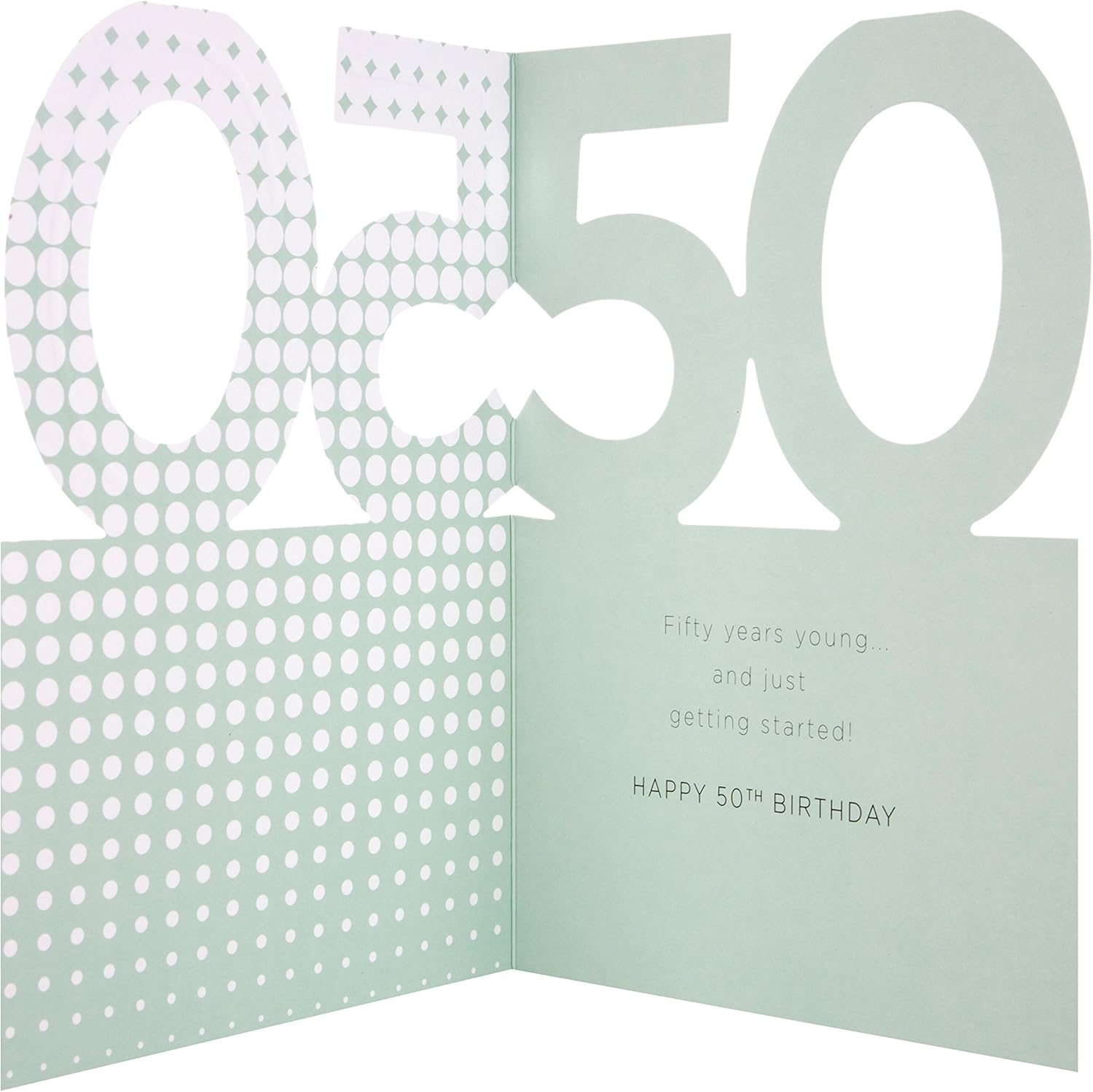 Hallmark 25492724 50th Birthday Studio Card "Just Getting Started" - Medium - Image 4