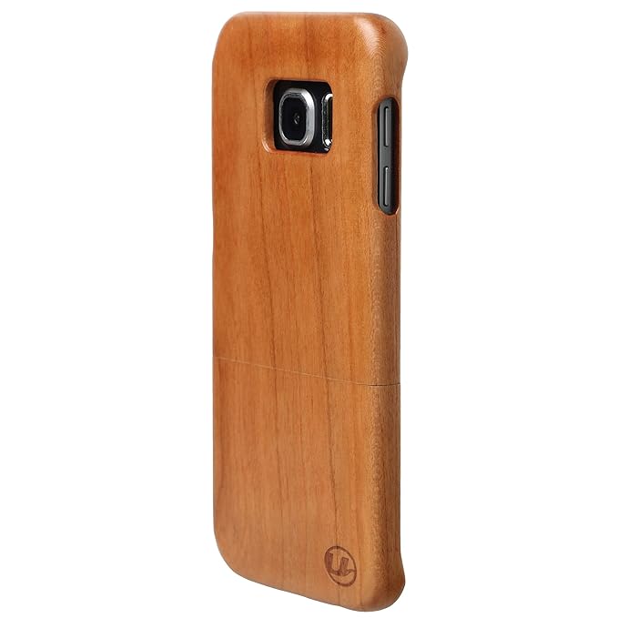 Ultratec Smartphone Vollholz-Schutzhülle für Samsung Galaxy S6 Edge, Naturholz-Hülle, Kirschholz