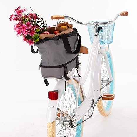 huffy expandable rear rack bicycle bag