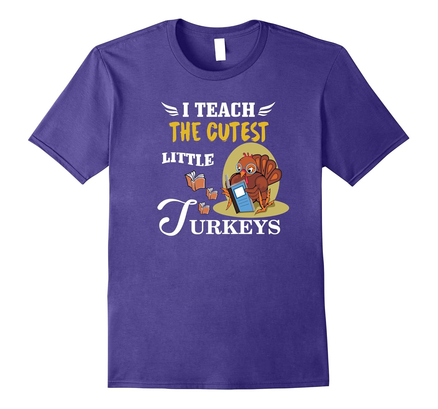 Teacher Thankgiving Shirt I Teach The Cutest Little Turkeys-ANZ