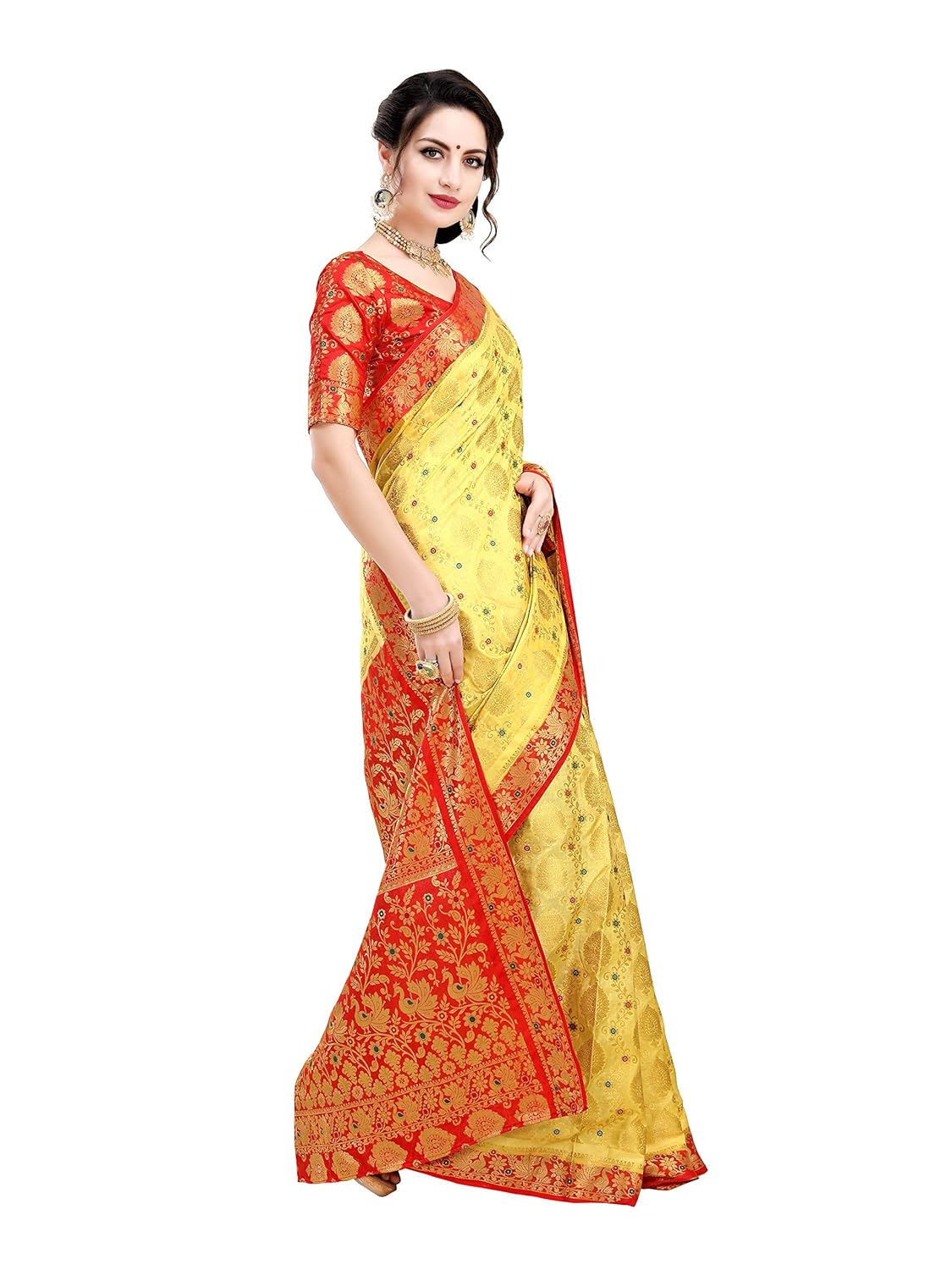 art decor sarees silk saree with blouse piece