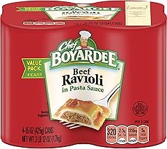 Ravioli, carne de res de Chef Boyardee (4 unidades de 15 oz. cada una)
