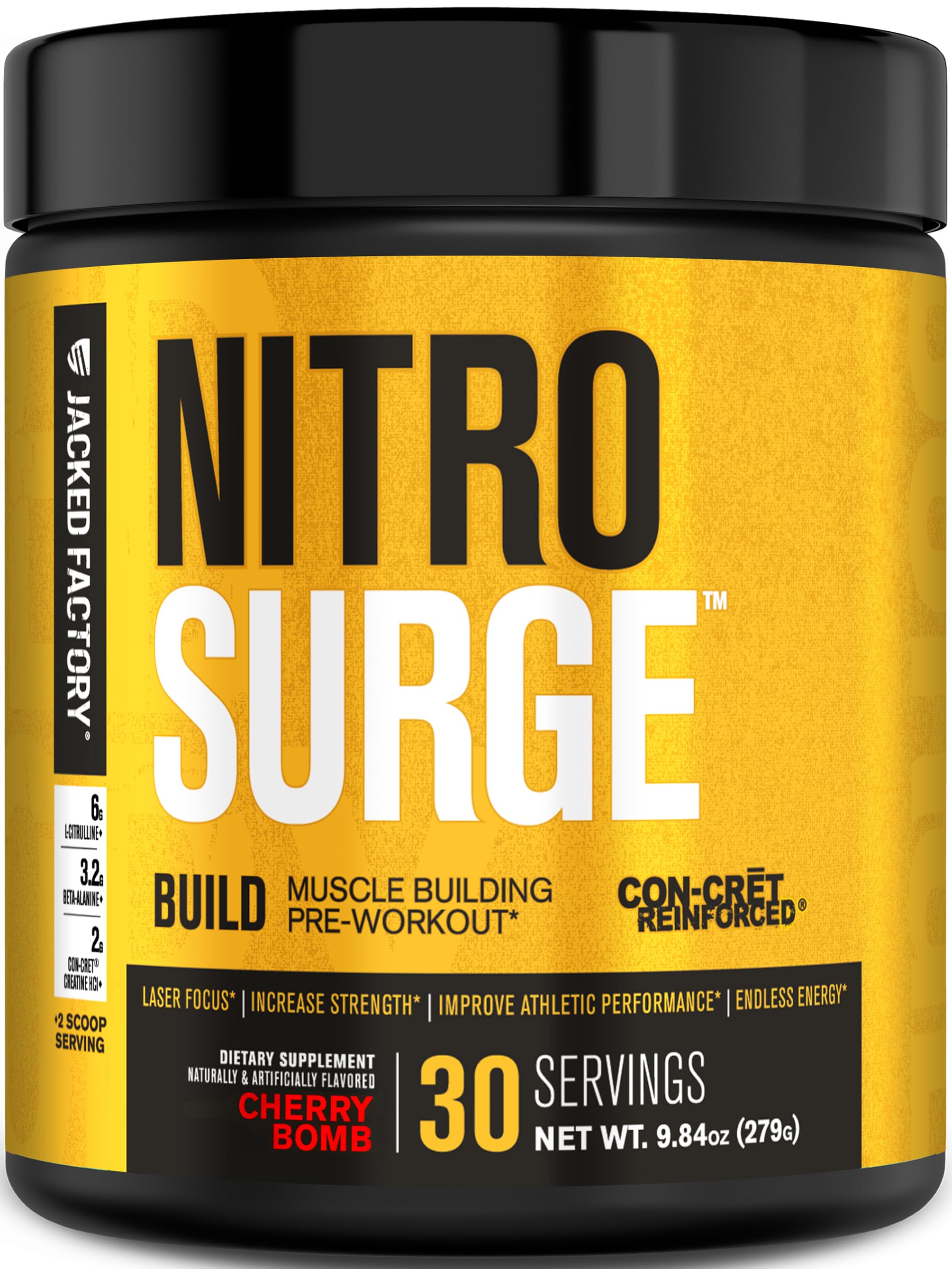 NitroSurge Build Pre-Workout (Cherry Bomb)