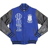 Big Boy Phi Beta/&Beta; Sigma Divine 9 S4 Mens Wool Jacket [Royal Blue] - ID#43226-146-251-0-0