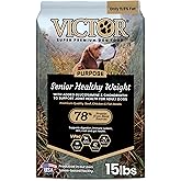 VICTOR Super Premium Dog Food – Purpose – Senior Healthy Weight Management – Dry Dog Food for Adult Dogs – Gluten Free with Glucosamine and Chondroitin, for Hip and Joint Health, 15lbs