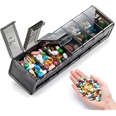 Betife Extra Large Pill Organizer 2 Times a Day, Weekly 14 Compartments | XXL Pill Box 7 Day with AM PM Large Compartments, Easy Open, Airtight, Fashion, Dust-Proof, Reusable, Sturdy,