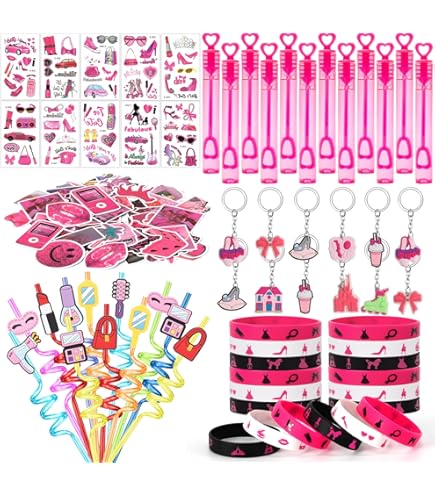 Gioco Pin The Bow Per Feste Bambine - Poster Principessa Rosa Con Adesivi, Decorazione Compleanno - Foto 3