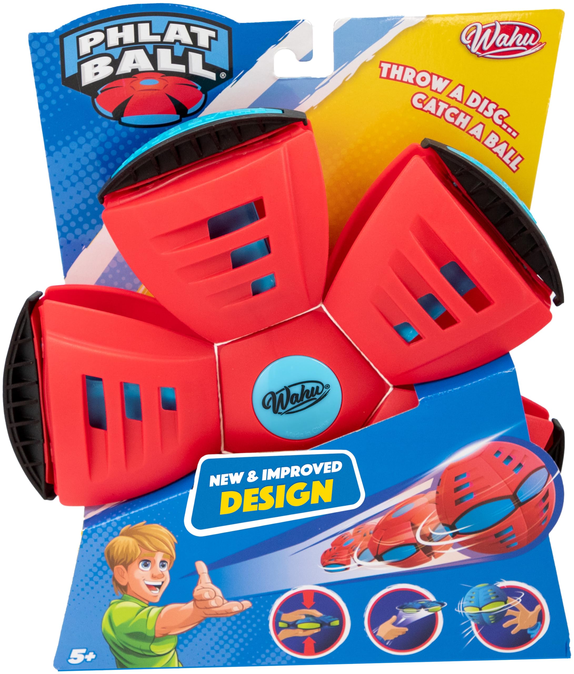 Phlat Ball WAHU Large (23cm) | Throw a Disc... Catch a Ball | Outdoor Garden Toy | Ages 5+