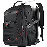 Z-MGKISS Extra Large Travel Backpack, 52L TSA Backpack 17.3 Inch, Anti-Theft 17 Inch Big Business Laptop Backpack for Men & W