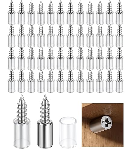 Amazon.com: Jamiikury 12pcs Screw in Shelf Pins with Anti-Slip