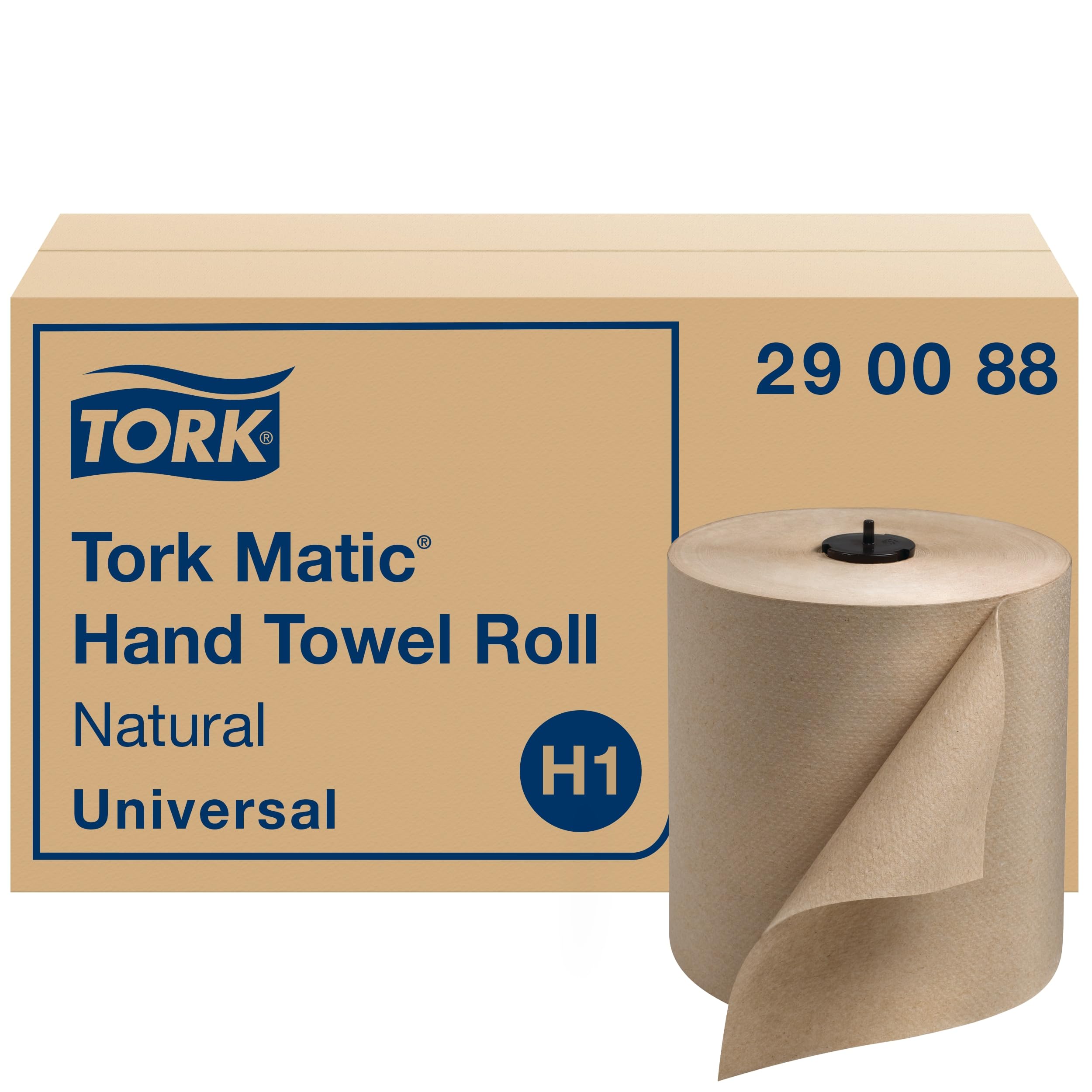 Photo 1 of Tork Matic Paper Hand Towel Roll Natural H1, Universal, 100% Recycled Fiber, 6 Rolls x 700 ft, 290088