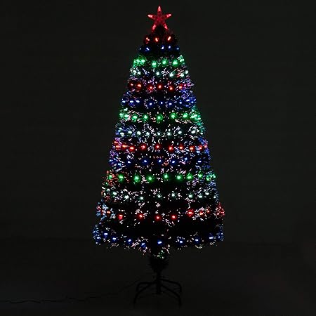 Stella Albero Di Natale Luminosa.Homcom Albero Di Natale Artificiale Luminoso Led X 200 Supporto Base O 70 X 150 H Cm 200 Rami Stella Vertice Brillante Verde Amazon It Casa E Cucina