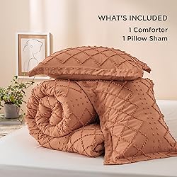 Bedsure Twin/Twin XL Comforter Set - Pumpkin Boho