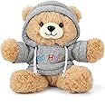Osacoe Big Hugs Teddy Bear Stuffed Animal with Gift Box Removable Hoodie for Comfort and Love, for Kids, Women & Men in Tough Time, Get Well Soon Gifts Basket with Beautiful Gift Greeting Card
