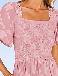 ZESICA Women's Summer Boho Floral Midi Dresses 2025