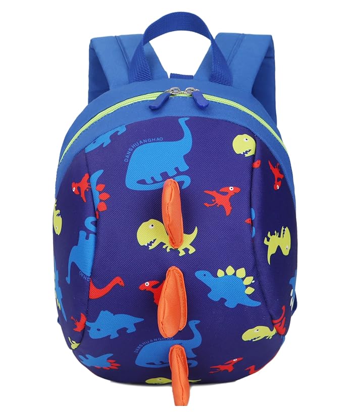 Toddler kids Dinosaur Backpack Book Bags with Safety Leash for Boys