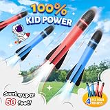 HappyGoLucky Rockets Toy Launcher 4 Foam Rockets Outdoor Kids Age 3-12 view 3