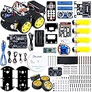 Elegoo EL-KIT-012 UNO Project Smart Robot Car Kit V 3.0 with UNO R3, Line Tracking Module, Ultrasonic Sensor, Bluetooth Module