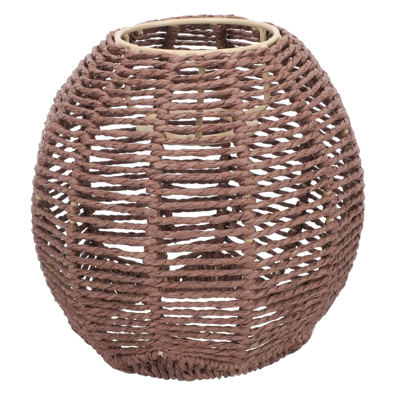 KONTONTY Creative Chinese Style Woven Lamp Shade Handmade Chandelier Cover for Home Decor Restaurant and Elegant and Unique