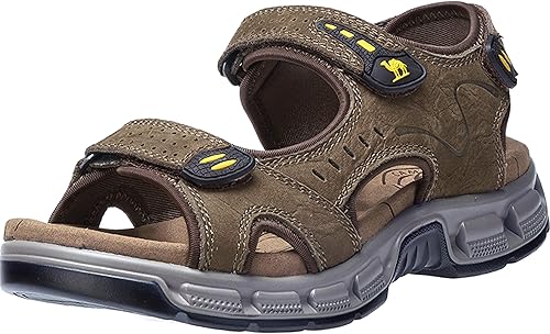 camel crown men's leather sandals