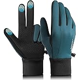 rivmount Winter Gloves Women Men, Cold Weather Touch Screen Liner Glove, Windproof 3-Layers, for Running, Cycling, Biking, Hiking, Driving
