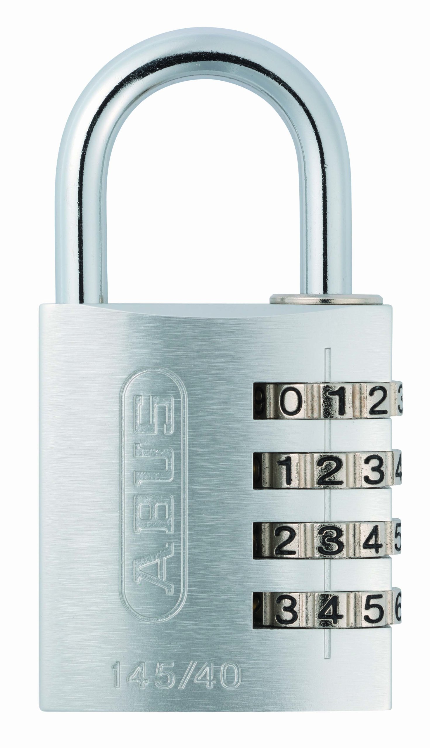 ABUS Combination Lock 145/40 Silver - Suitcase Lock, Locker Lock and Much More. - Aluminium Padlock - Individually Adjustable Numerical Code - ABUS Security Level 4