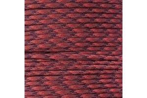 Paracord Planet 100 Foot Hanks of 550 Type III 7 Strand Paracord (Red Blend 100 Feet)