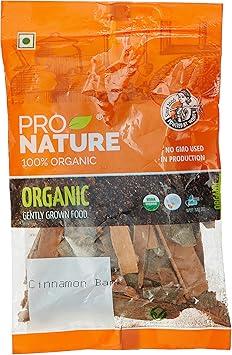 Pro Nature 100% Organic Cinnamon Bark, 50g