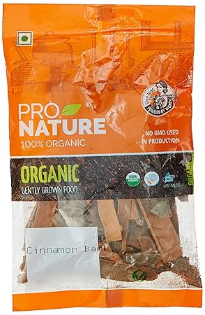 Pro Nature 100% Organic Cinnamon Bark, 50g