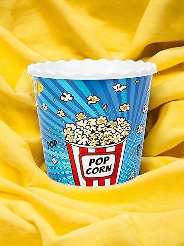 Retro Style Reusable Plastic Popcorn Containers/Popcorn Bowls Set For Movie Theater Night Washable In The Dishwasher Bpa Free 4 Pack Mix A - View #3