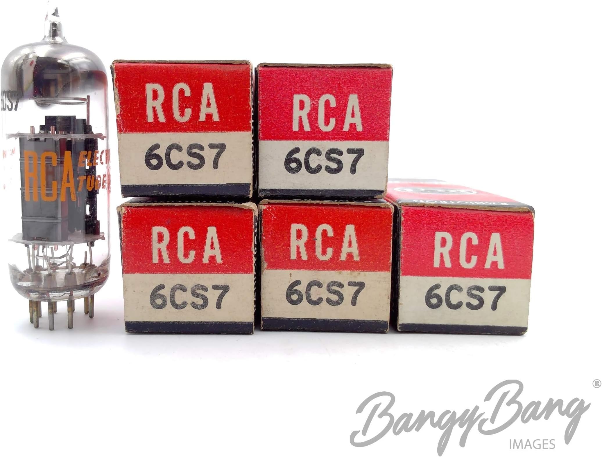 5 Vintage RCA 6CS7 Leben CS 600 Amp Double Triode Tube Valve- BangyBang Tubes