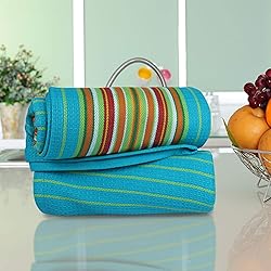Urban Villa Kitchen Towels Waffle Stripes Dish
