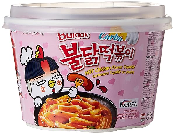SAMYANG BULDAK CARBO HOT CHICKEN FLAVOR TOPOKKI 6.31OZ