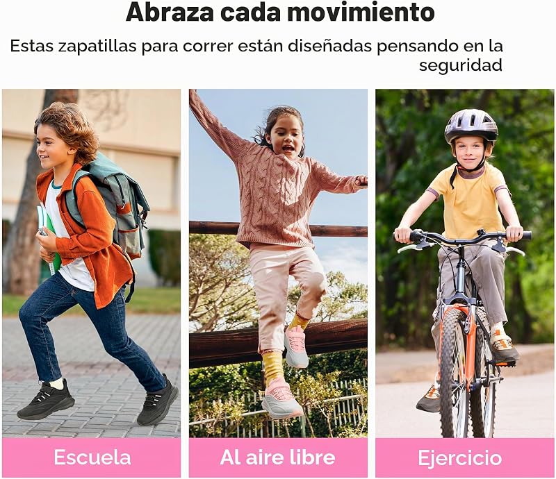 Kids Zapatos Deportes para Niños y Niñas Tenis para Chicos Zapatillas Deportivas Protectoras para Caminar Serie Durastep,Size 30,Azul Oscuro/Negro,SDRS2335K