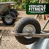ZENO 2x 10" Wheelbarrow Wheels Pneumatic Set 3.50-4 Garden Trolley Trailer Truck view 8