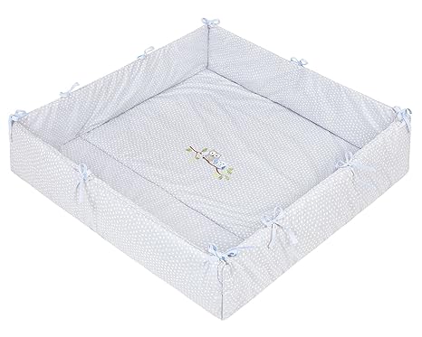 Zöllner Laufgittereinlage kleine Eulen blau universal von 75x100 bis 100x100cm
