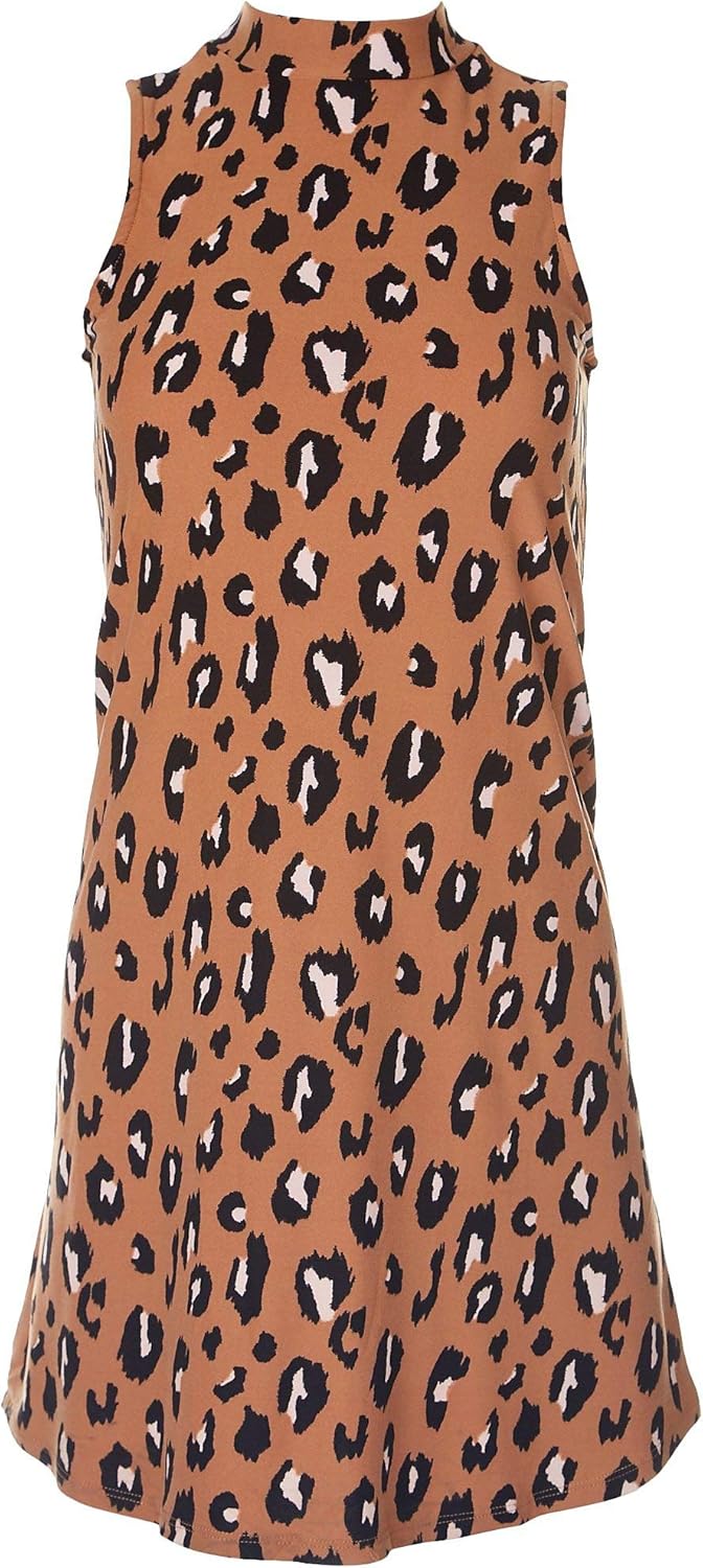 animal print swing dress