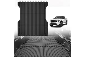 TripleAliners Truck Bed Mat Compatible with 2024 Toyota Tacoma Accessories 5FT Vehicle Bed Mat Perfectly Flush All Weather Pr