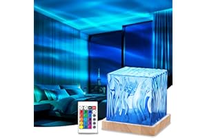AVKAST Northern Lights Projector, Aurora Light Projector Luminorthe Cube Lamp Mood Ambient Lighting with 16 Colors and Aurora Drift Effects for Room Decor Teen Girl Gifts Classroom